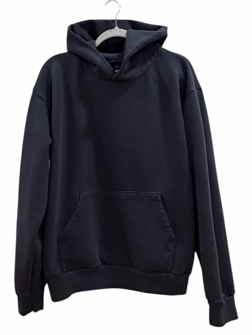 American Giant Unisex Vintage Pullover Hoodie Washed Black Size L - Picture 2 of 13